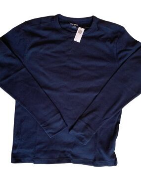 Old Navy Dark Blue Waffle Thermal Long Sleeve